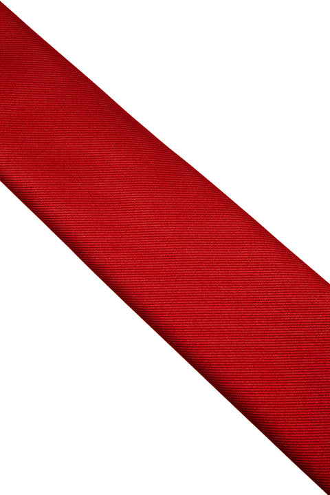 Dark Red Plain Tie