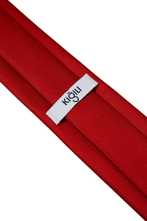 Dark Red Plain Tie