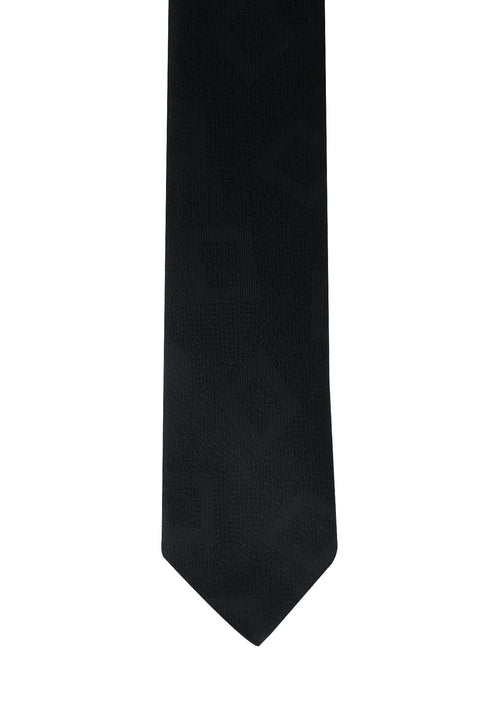 Black Patterned Tie