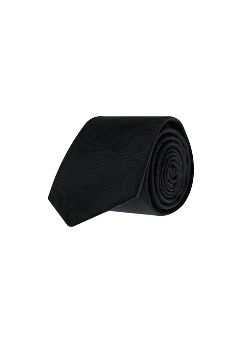 Black Patterned Tie