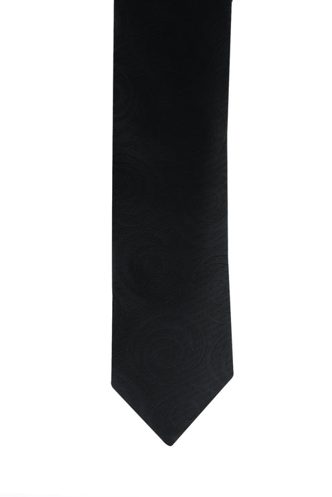 Black Patterned Tie