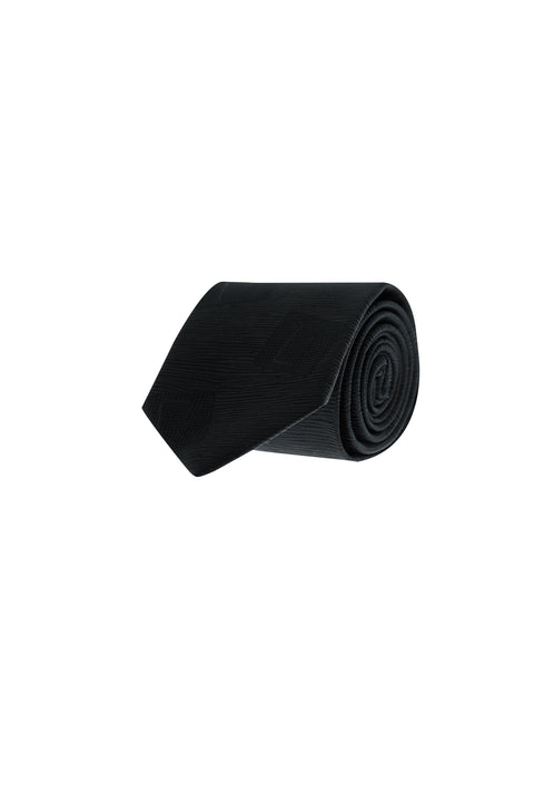 Black Patterned Tie