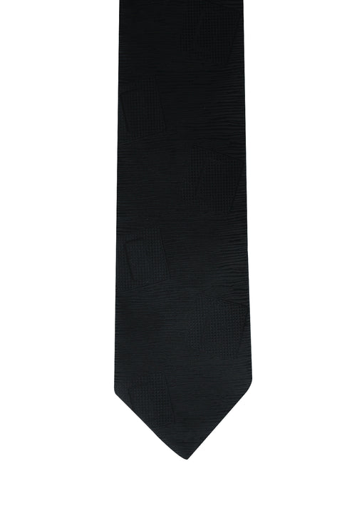 Black Patterned Tie