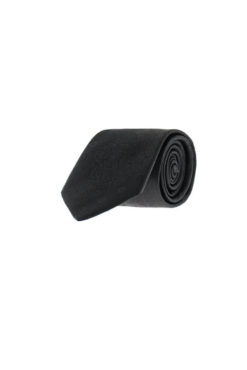 Black Patterned Tie