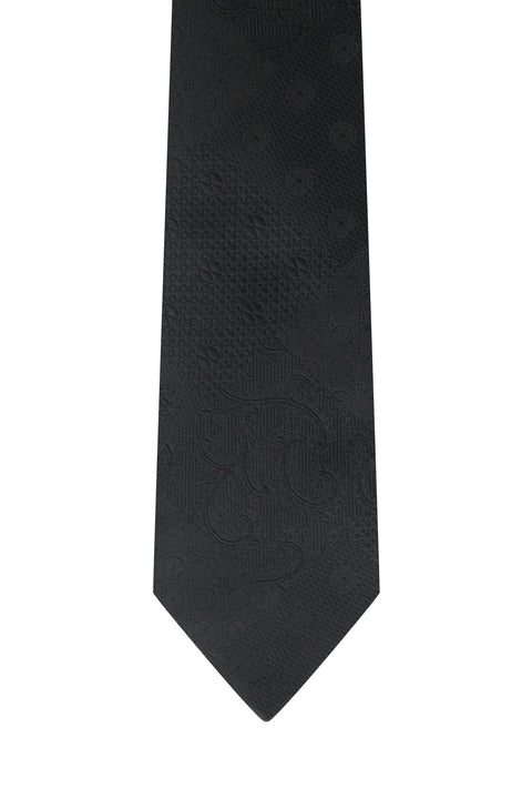 Black Patterned Tie