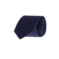 Dark Navy Micro-Patterned Tie