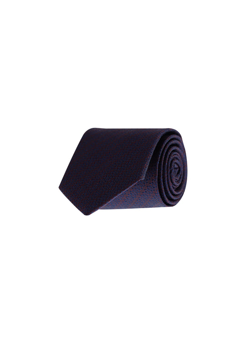 Dark Burgundy Micro-Patterned Tie