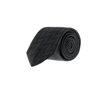 Black Micro-Patterned Tie