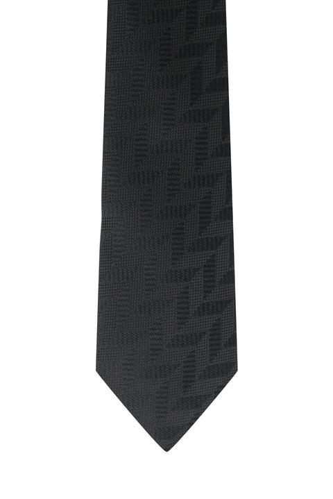 Black Micro-Patterned Tie
