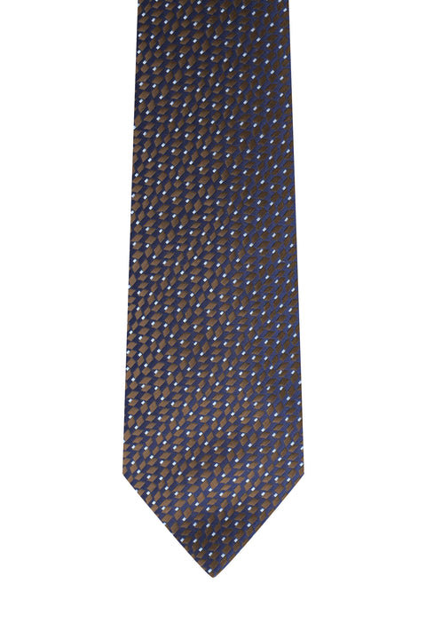 Medium Brown Patterned Tie