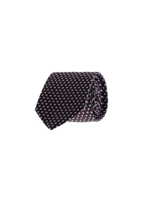 Dark Burgundy Patterned Tie