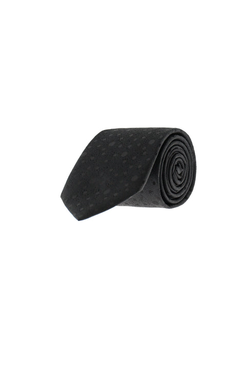 Black Patterned Tie