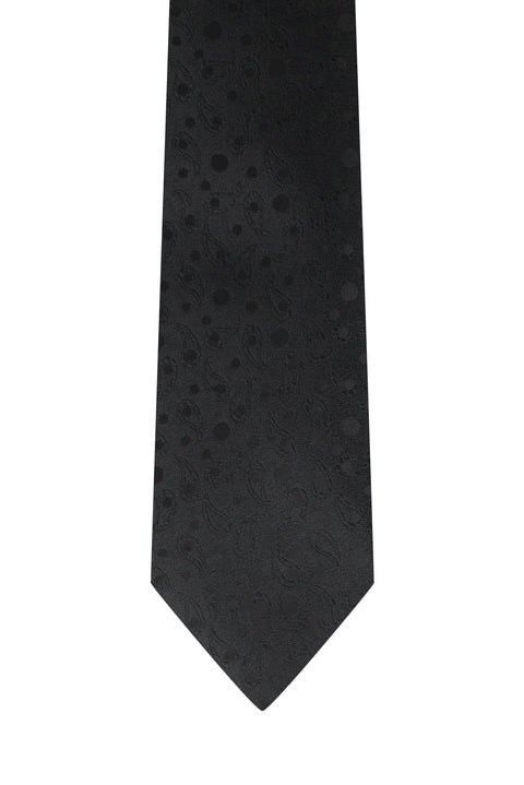 Black Patterned Tie