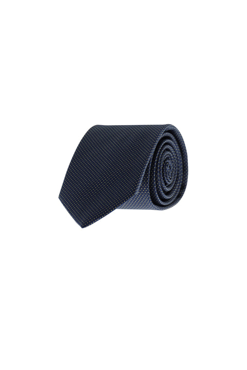 Dark Navy Patterned Tie
