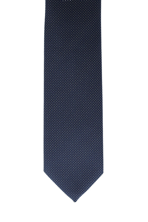 Dark Navy Patterned Tie