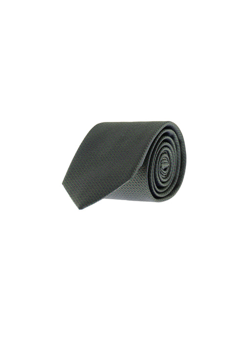 Dark Green Micro-Patterned Tie