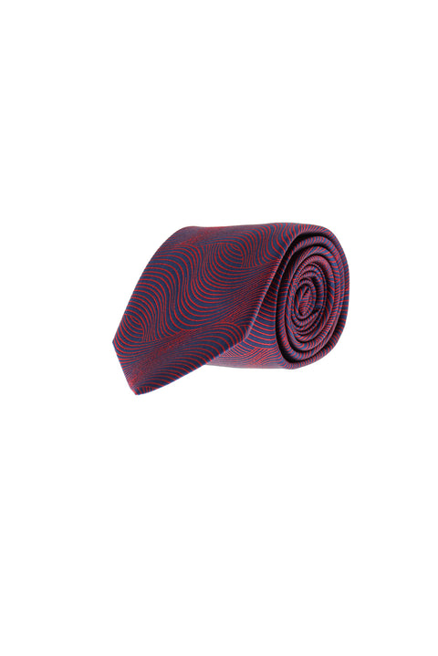 Dark Burgundy Patterned Tie
