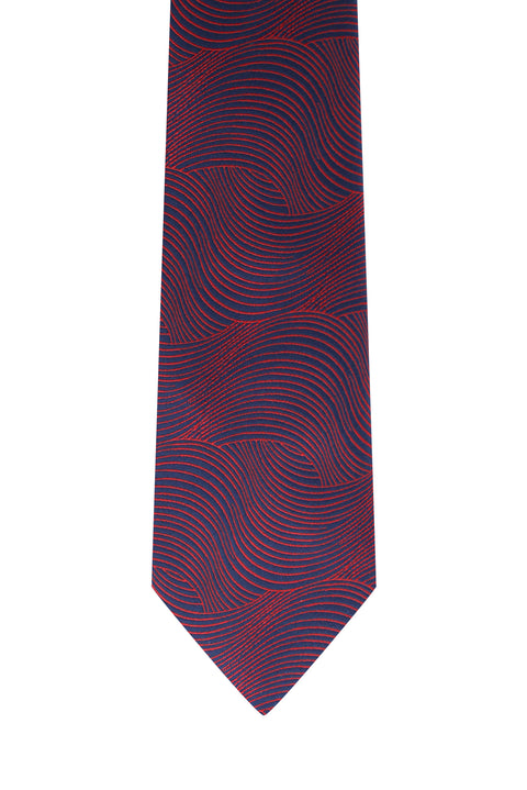 Dark Burgundy Patterned Tie