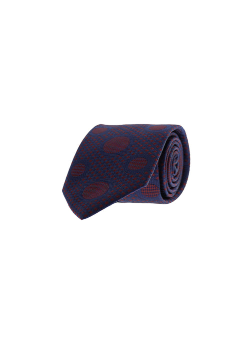 Dark Burgundy Patterned Tie