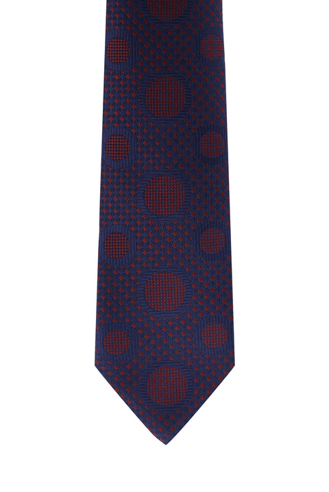Dark Burgundy Patterned Tie
