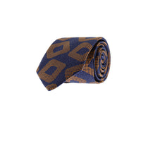 Medium Brown Patterned Tie