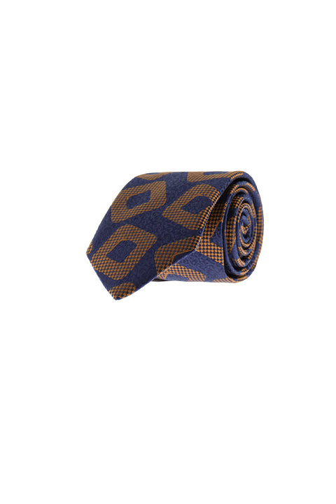 Medium Brown Patterned Tie