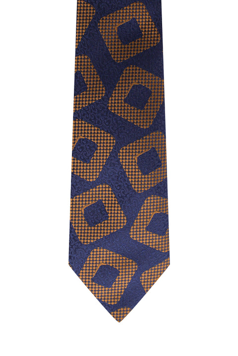 Medium Brown Patterned Tie