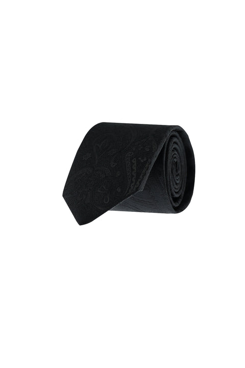 Black Patterned Tie