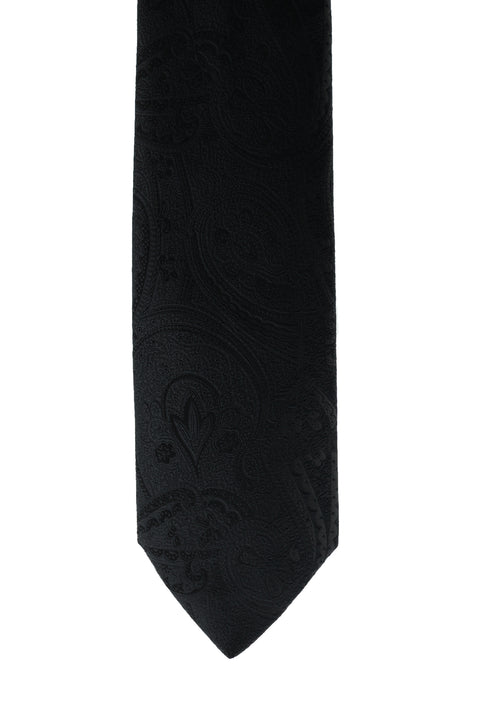 Black Patterned Tie