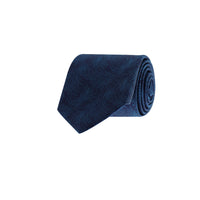 Medium Navy Patterned Tie
