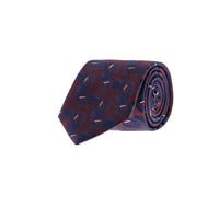 Dark Burgundy Patterned Tie