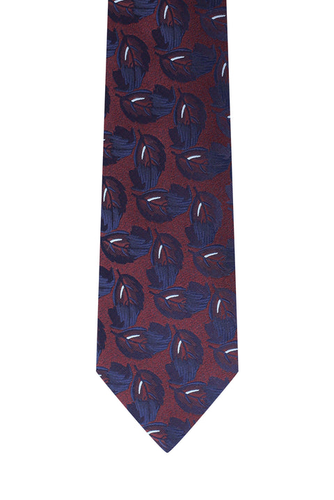 Dark Burgundy Patterned Tie