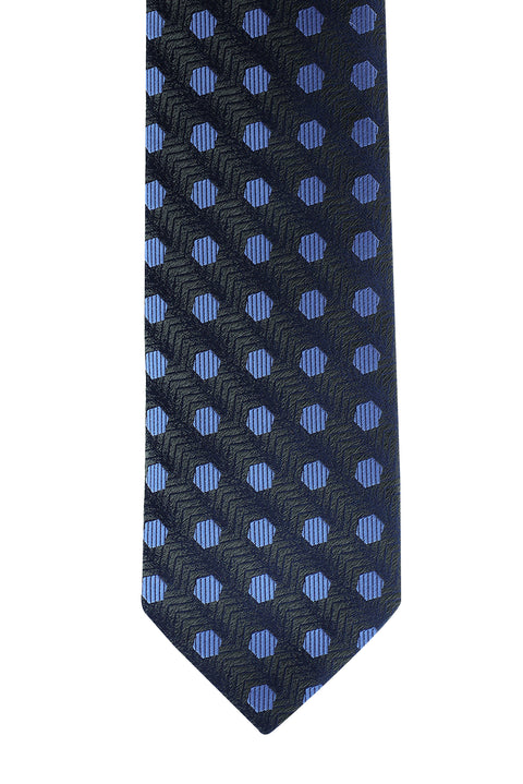 Medium Gray Patterned Tie