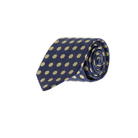 Dark Navy Patterned Tie