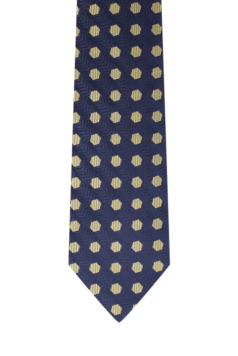 Dark Navy Patterned Tie