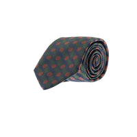 Dark Green Patterned Tie