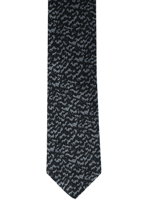 Dark Gray Patterned Tie
