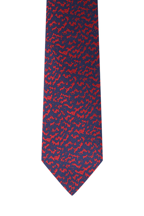 Dark Red Patterned Tie