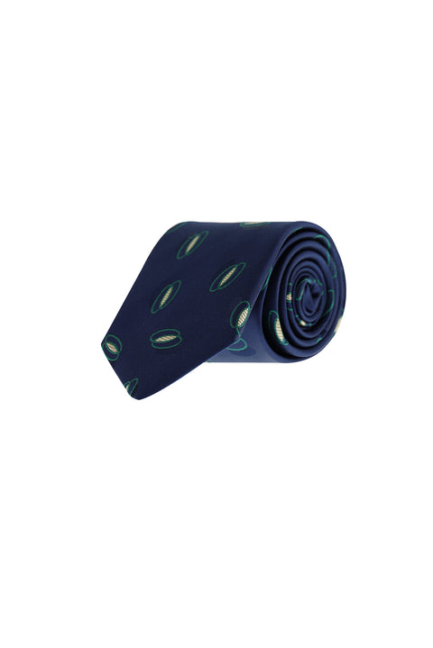 Light Navy Patterned Tie