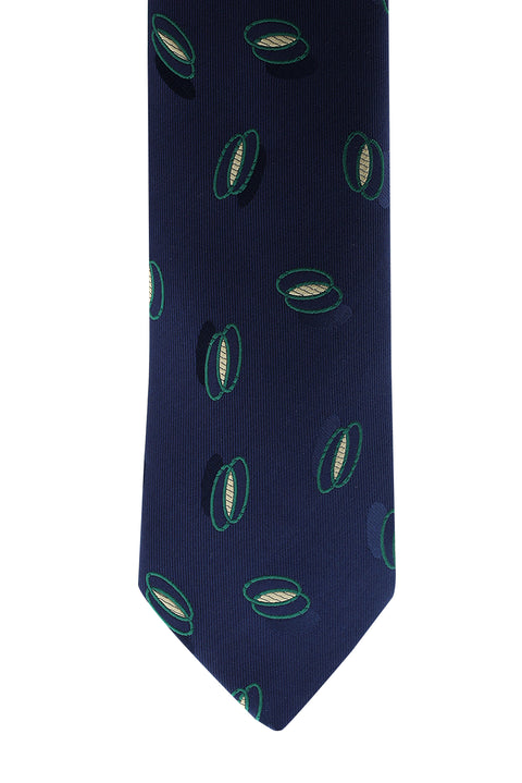 Light Navy Patterned Tie