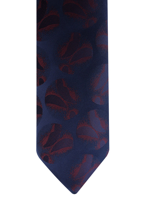 Dark Navy Patterned Tie