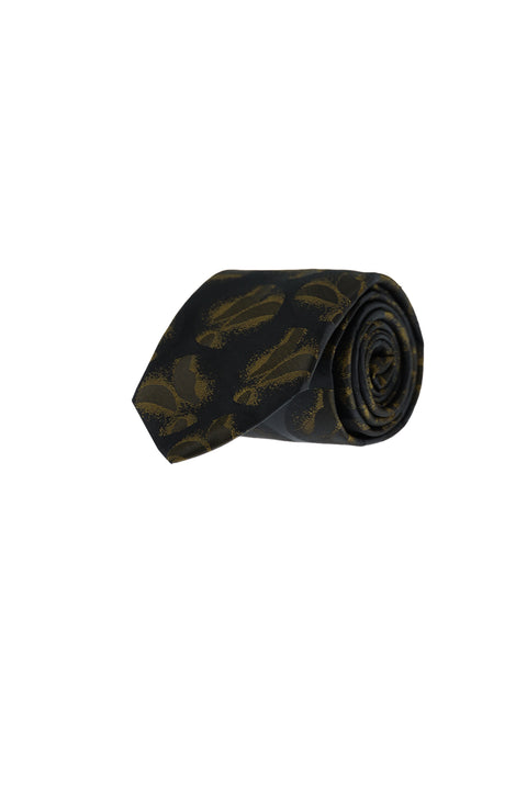 Mustard Patterned Tie