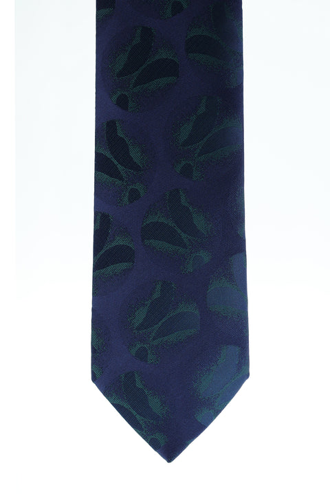 Dark Green Patterned Tie