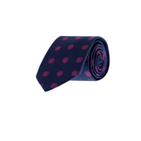 Dark Navy Patterned Tie
