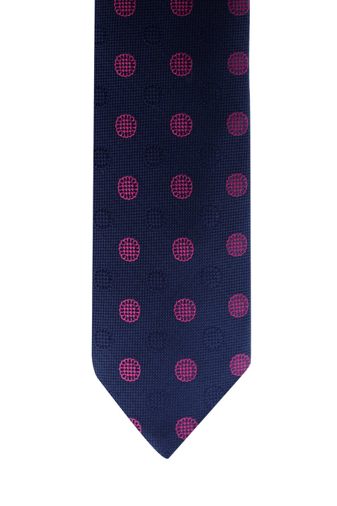 Dark Navy Patterned Tie