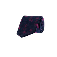 Dark Navy Patterned Tie
