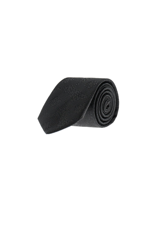 Black Patterned Tie
