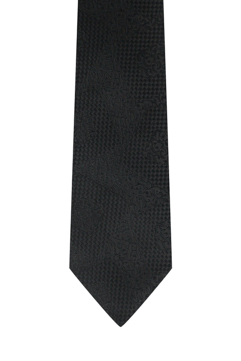 Black Patterned Tie