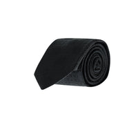 Black Floral Pattern Tie