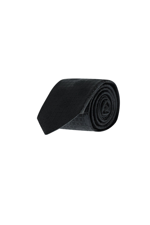 Black Floral Pattern Tie